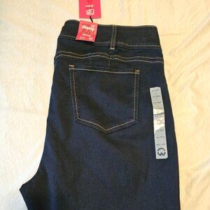 WAREHOUSE ONE Jeans bottoms up skinny shaping jeans Size 24+ Reg Dark Denim NWT